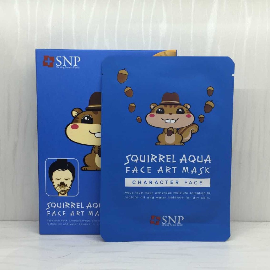 SNP 동물팩 다람쥐/ 한국화장품/ SNP/ 마스크팩