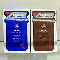 리더스메디유/ 10매입/ 블루-수분공급&브라운-모공수렴/LEADERS/ 2종 선택 가능