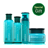 [보습패키지] 제주 탄산 미네랄 4종 SET 스킨200ml로션160ml크림50ml에센스70G